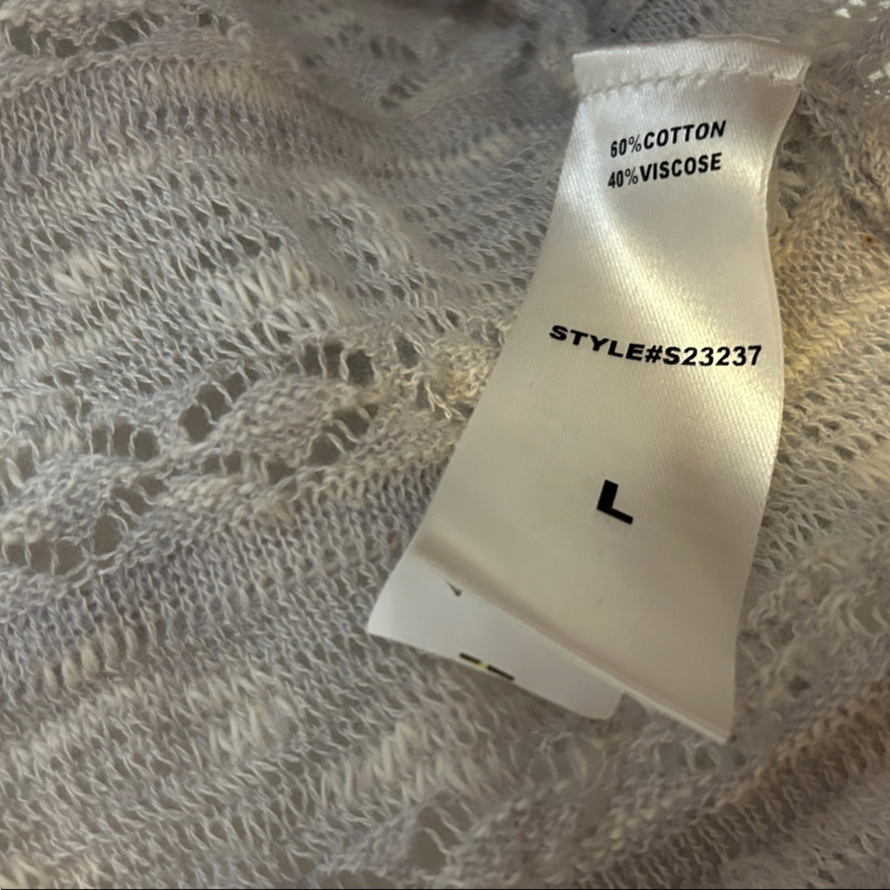 C'Isa Gray Ruffled Knit Top - Picture 5 of 6